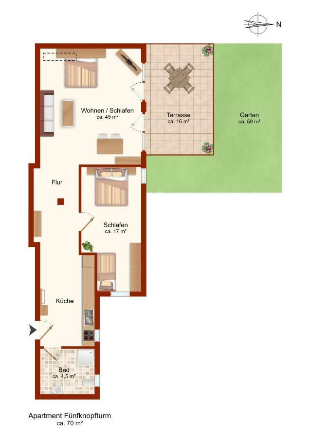Old Town Apartments Кауфбойрен Екстериор снимка